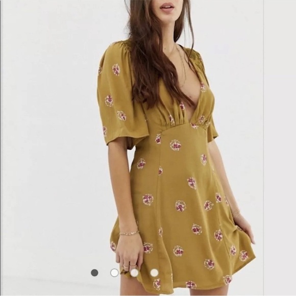 Free People Mockingbird Mini Dress Size 6 - Picture 2 of 9